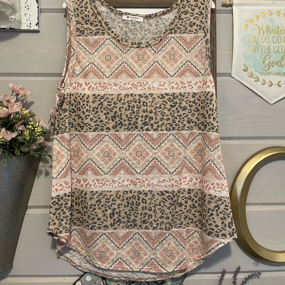 Bohemian print tank